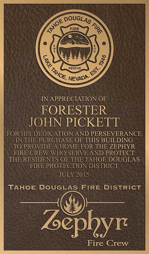 Bronze plaques