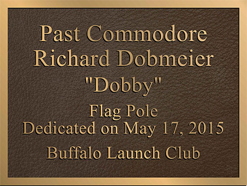 curved bronze plaques, flag pole curved plaque