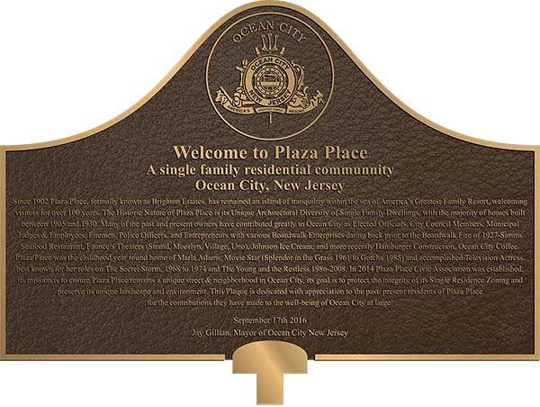 custom bronze plaque, custom bronze plaque with bubble top shape