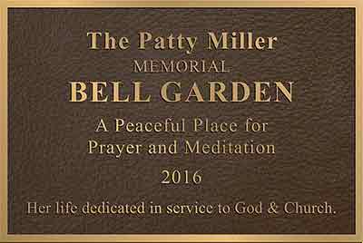 garden bronze plaque, garden metal plaques