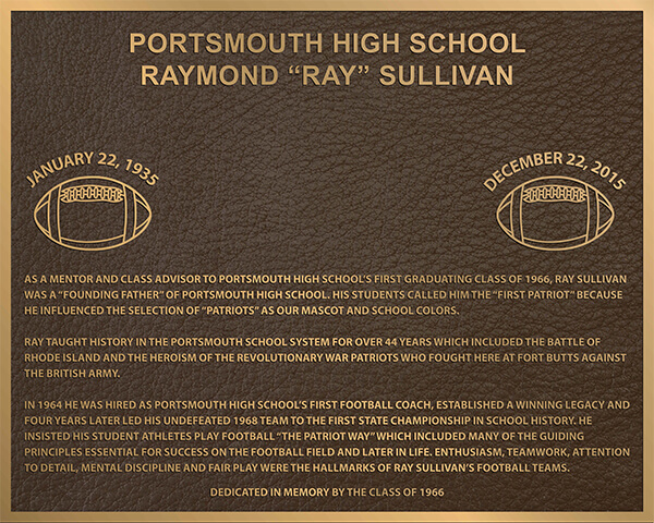 bronze school plaque, bronze school plaques double line border