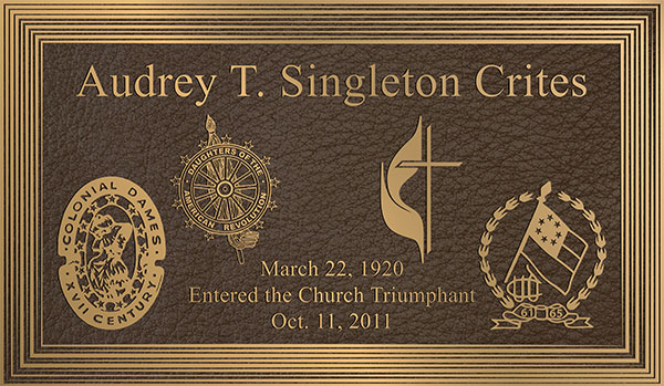church plaque, bronze plaque religious, bronze church plaques